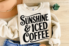 Sunshine &amp; Iced Coffee svg | Summer Svg | Shirt Svg Product Image 1