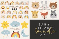 Baby cliparts bundle, Digital download, Kids elements Product Image 1