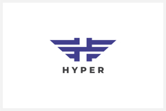 Hyper Letter H Logo Design Vector Product Image 1
