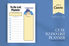 Cute To-Do List Planner Template | Digital Canva Planner Product Image 1