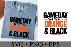 Game Day We Wear Brown &amp; Black Svg | Sport Svg | Shirt Svg Product Image 2