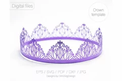 Crown svg Tiara svg Birthday tiara Princess svg Party hat Product Image 3