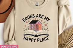 Books are my happy place PNG, Book Sublimation Bundle PNG Product Image 2