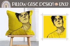 Abstract Pillow Design, Cartoon Pillow Sublimation Product Image 1