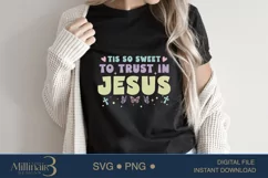 Tis So Sweet to Trust in Jesus SVG |Catholic Kids Apparel Product Image 1