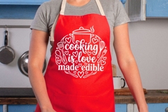 Cooking Is Love Made Edible Svg, Farmhouse Kitchen Svg. Product Image 2
