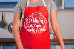 Cooking Is Love Made Edible Svg, Farmhouse Kitchen Svg. Product Image 2