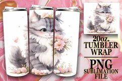 Kitty Bliss: Tumbler Wrap Cat Lover Product Image 1