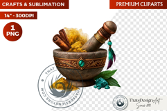 Autumn Witchcraft Clipart - Amber Spells witch PNG Product Image 1