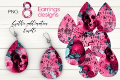 Gothic tarot flower | Sublimation Teardrop Earring bundle Product Image 1