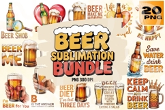 Life Is Brewtiful Beer Quotes &amp; Pub Fun PNG Pack Product Image 1