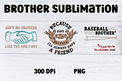 Brother Quotes Sublimation | T-Shirt Design | Brother PNG Product Image 3