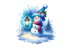 Snow Men Clipart- PNG File Product Image 2