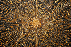 Explosive Gold Glitter Starburst - Abstract Luxury Texture Product Image 1
