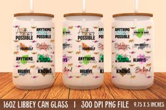 Motivational 16oz Can Glass Wrap, Libbey Glass Can Product Image 1