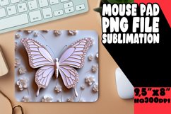 3D Butterfly Sublimation Mouse Pad Product Image 1