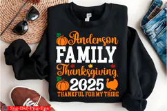 Thanksgiving 2025 PNG Funny Matching Crew Shirts,Family Product Image 1