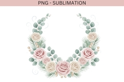 Winter floral wonderland png design for T-shirts Product Image 1