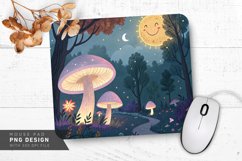Glowing Mushroom Fantasy Mouse Pad PNG Design Product Image 1