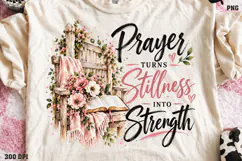Held Together by Gentle Grace Shirt PNG, Colorful Christian Product Image 1