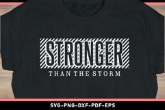 Stronger than the storm SVG, Inspirational Quotes SVG Product Image 2