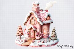 Pink Christmas Clipart PNG Product Image 1