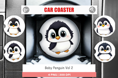 Car Coaster Baby Penguin Product Image 1