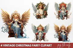 Vintage Christmas Cinema Clipart PNG Product Image 1