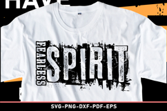 Fearless spirit SVG T shirt Design Product Image 1