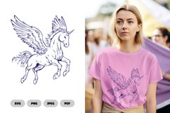 Pegasus SVG and Clipart - Mytical Creature Product Image 1