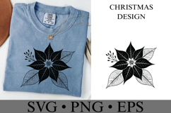 Christmas Flower Svg | Christmas svg | Shirt Svg Product Image 2