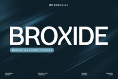 Broxide Modern Geometric Sans Serif Font Product Image 1