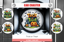 Trick or Treat Car Coaster Product Image 1