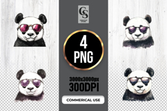 Cool Panda Clipart PNG Product Image 1