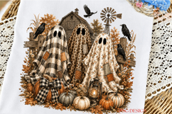 Fall Ghost PNG, Farmhouse Halloween Sublimation,Rustic Ghost Product Image 3
