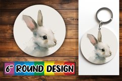 Boho Animals Sublimation Round Ornament Product Image 1
