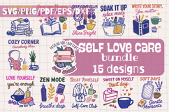 Self Love Club SVG BUNDLE set of 15 files SVG care Product Image 1