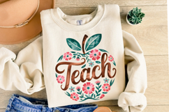 Teach Apple svg Design | Svg Cut Files | Shirt Svg Product Image 2