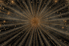 Exploding Gold Fireworks Background - New Year&#039;s Eve Scene Product Image 1