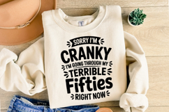 Sorry I'm Cranky svg Design | Svg Cut Files | Shirt Svg Product Image 2