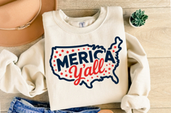 Merica y&#039;all svg | 4th of july Svg | Shirt Svg Product Image 2