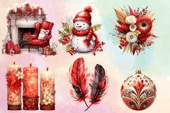 Beautiful Boho Christmas Clipart Bundle, Boho Christmas PNG Product Image 2