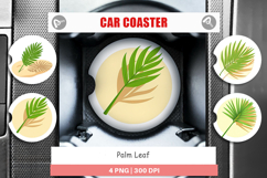 Car Coaster Palm Leaf Product Image 1