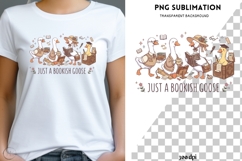 Bookish goose png design for T-shirts Product Image 1
