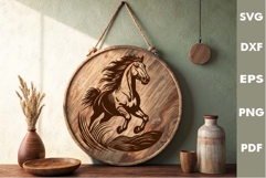 Horse papercut Design| Laser cut, Cricut, Silhouette Product Image 2