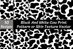 Black and White Cow Print Patterns Vector Product Image 1