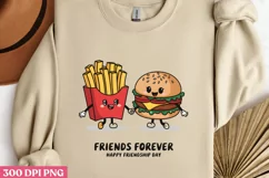 FRIENDS FOREVER Happy PNG, Friendship Sublimation PNG Product Image 2