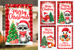 Christmas Garden Flag Bundle. Christmas Animals Garden Flag Product Image 3