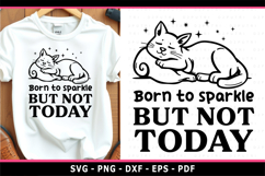 Born to sparkle but not today, Sarcastic, Funny Quotes SVG Product Image 1