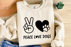 Peace Love Dogs Svg | Shirt Svg Product Image 2